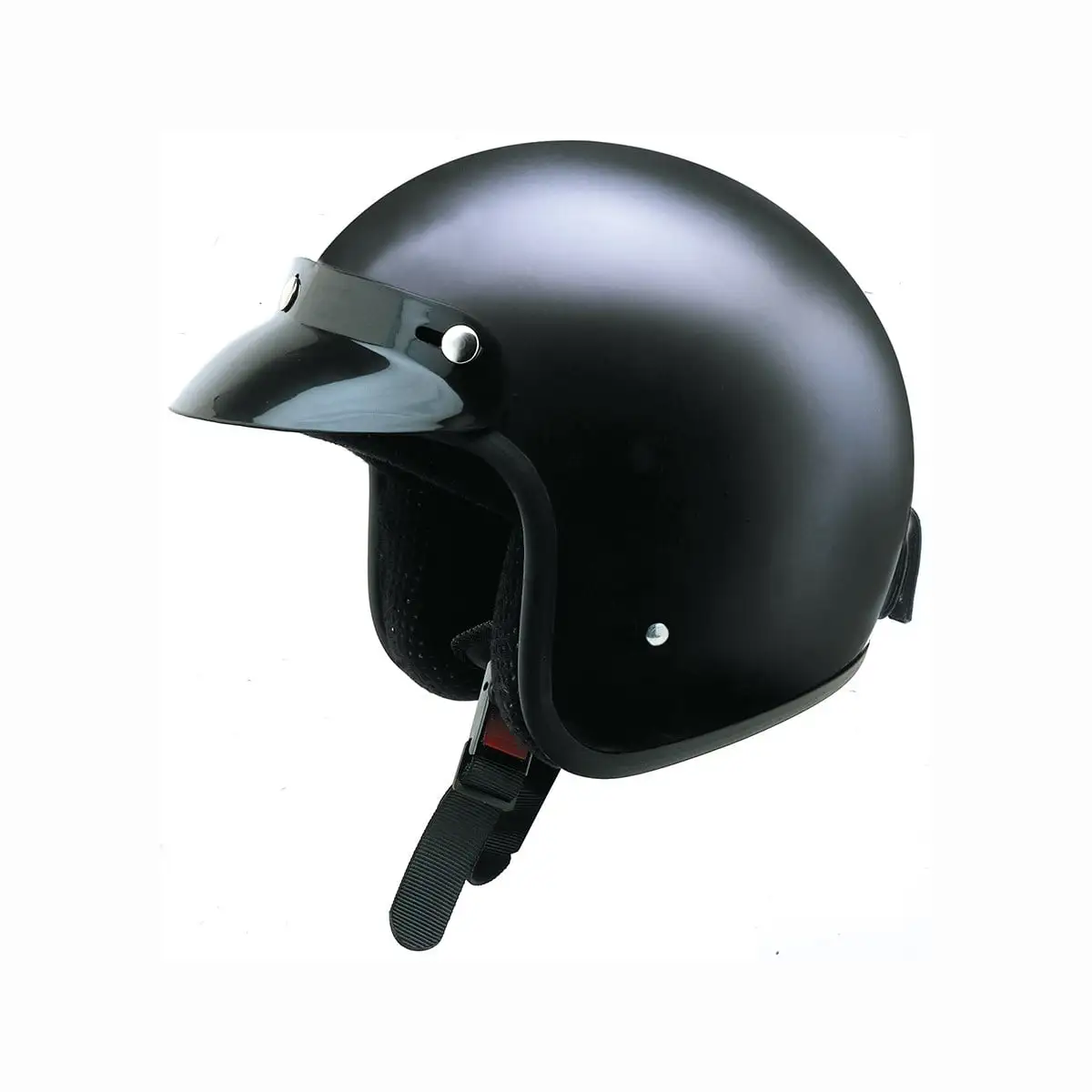 Klassisk sort mopedhjelm